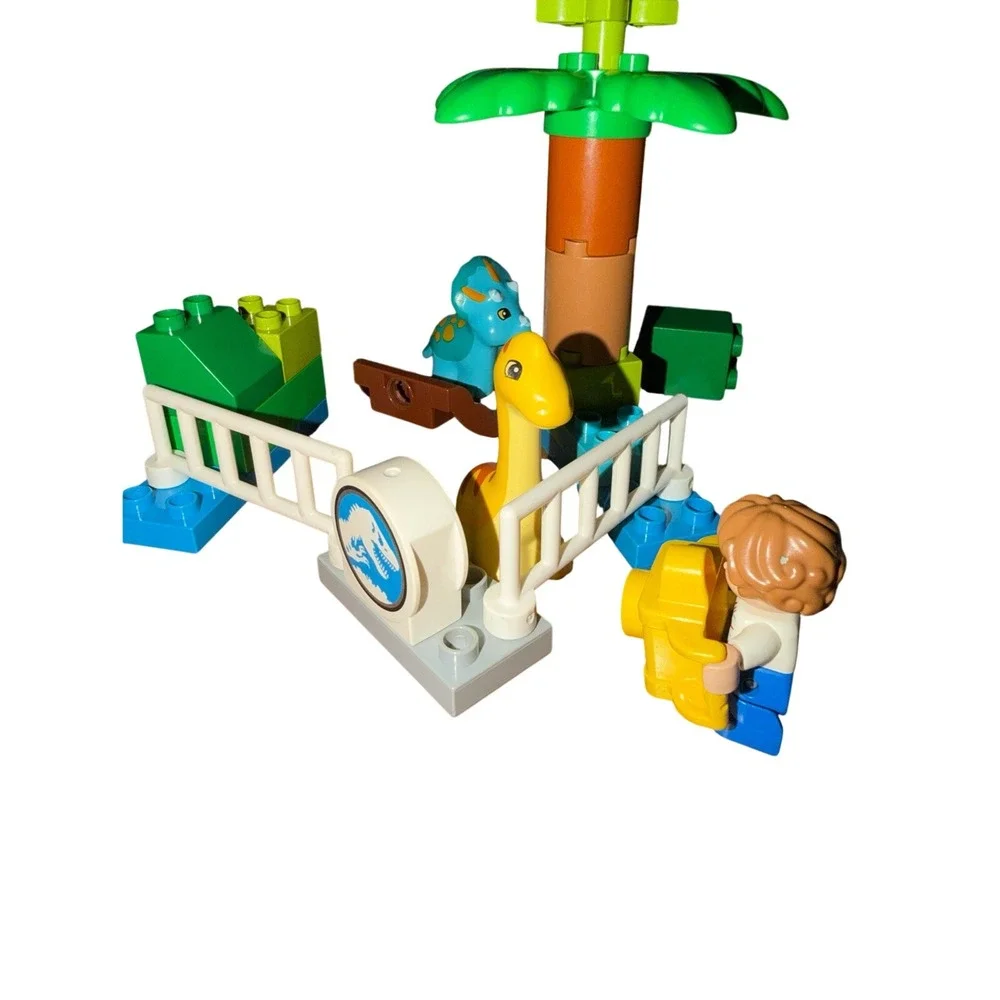 LEGO DUPLO Dinosaur Lot Jurassic Park Dinosaurs Gate Figure‎ Tree Parts